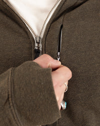 Signature Tri-Blend Zip Up | Olive Drab