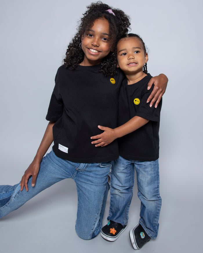 Mini Multee® Be Happy Mini Organic Tee | Jet Black
