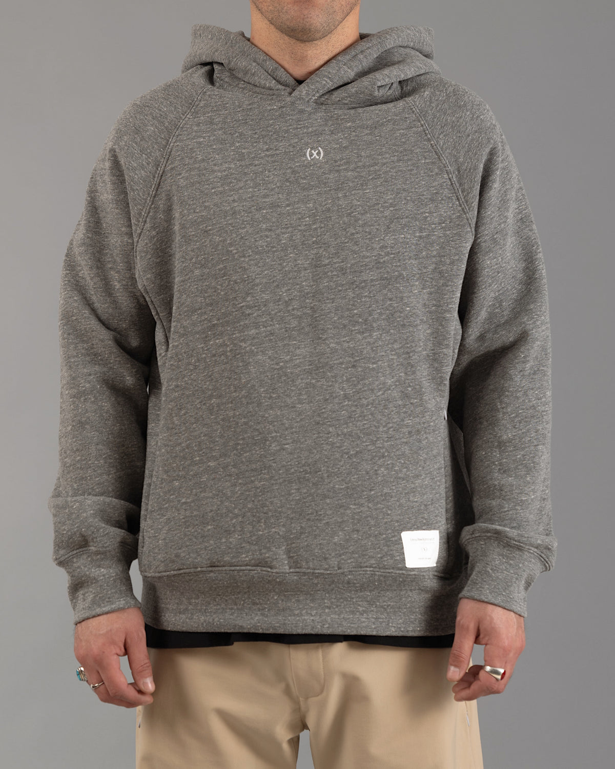 Signature Tri-blend Pullover | Heather Grey / Volt Yellow