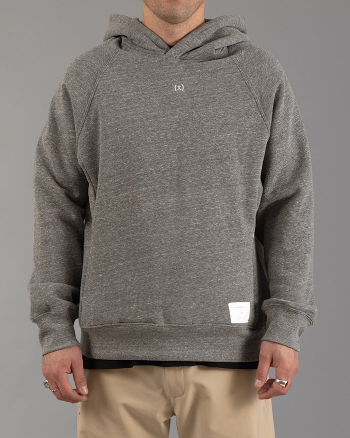 Signature Tri-blend Pullover | Heather Grey / Volt Yellow