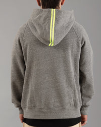 Signature Tri-blend Pullover | Heather Grey / Volt Yellow