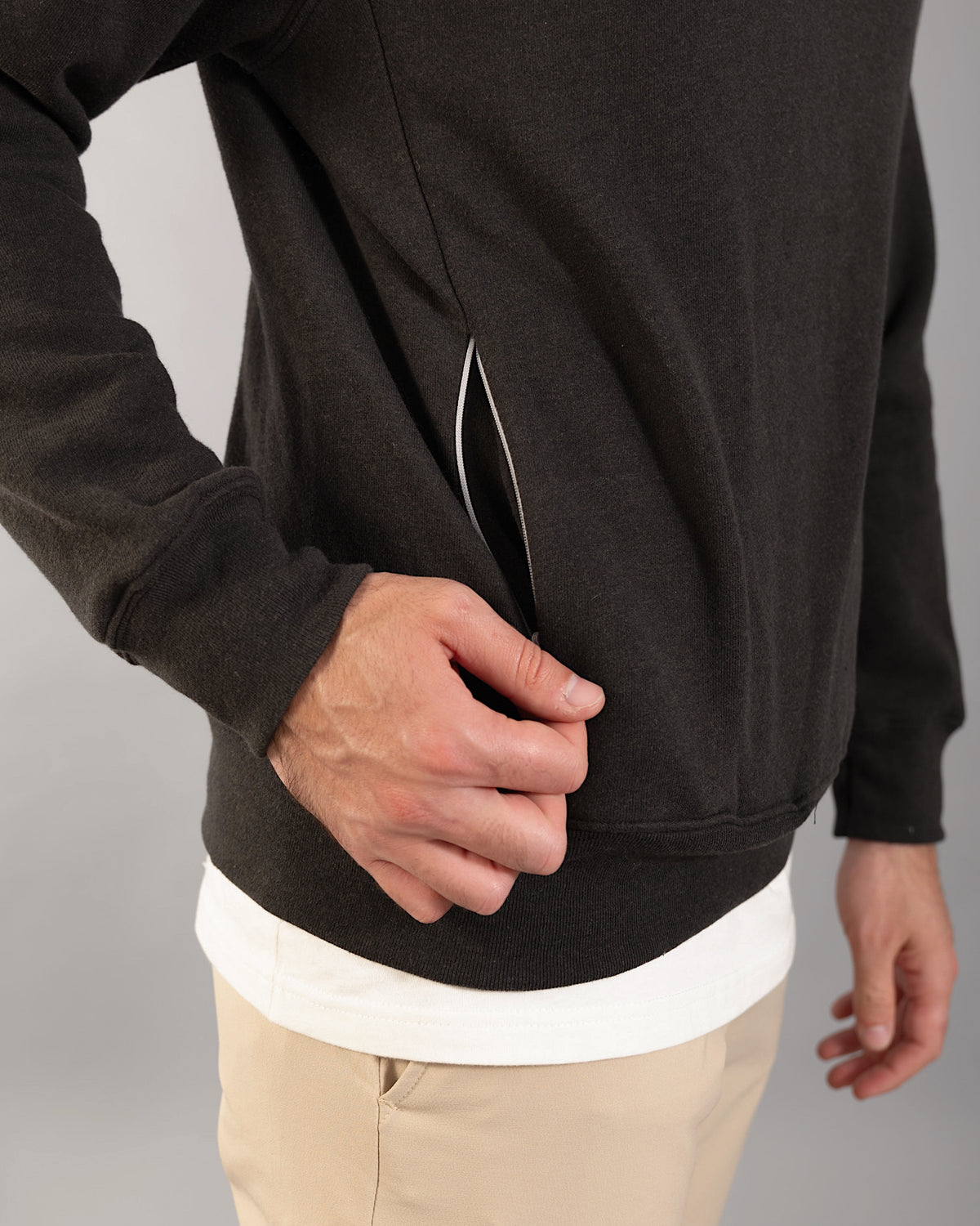 Signature Tri-blend Pullover | Pirate Black / Volt Yellow