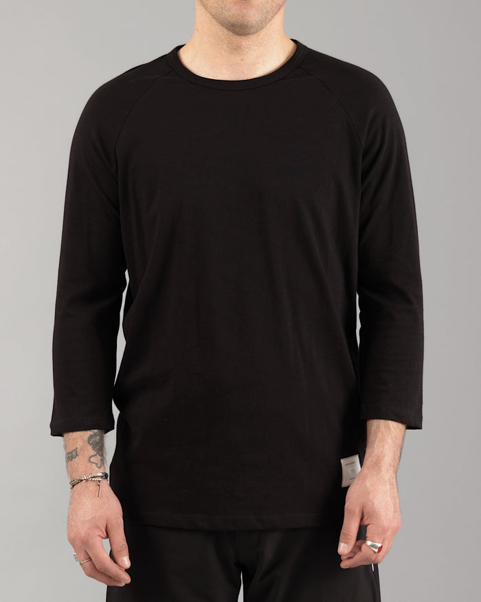 Signature Cotton Raglan | Jet Black