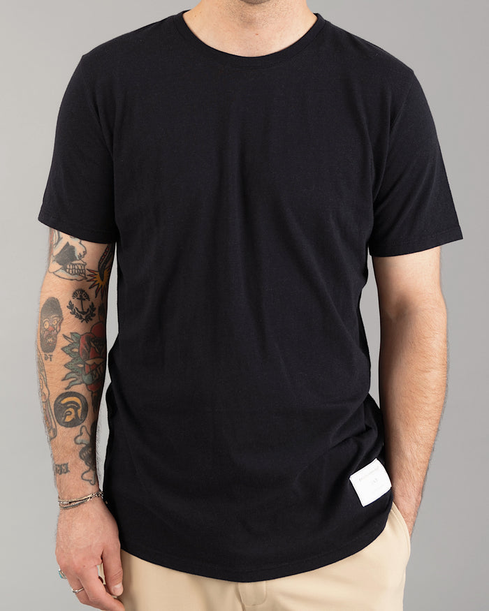 Signature Tri-blend Tee | Jet Black