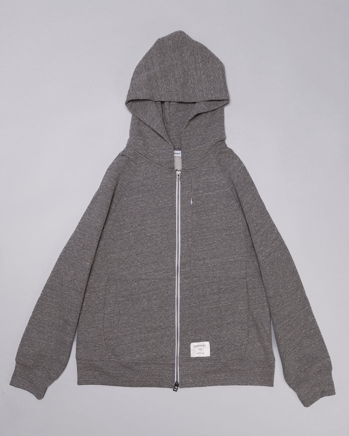 Signature Tri-blend Zip up | Heather Grey