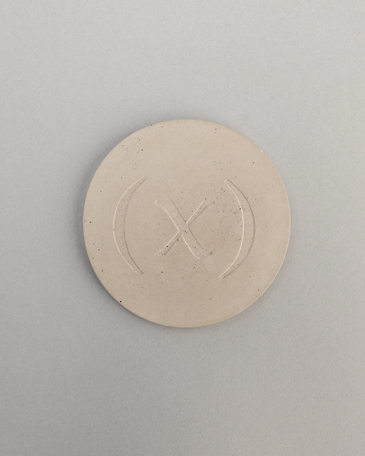 Wabi-sabi Concrete Coaster Set / Concrete Grey