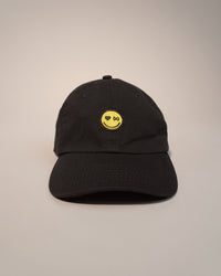 Be Happy Mini Unconstructed Hat | Jet Black