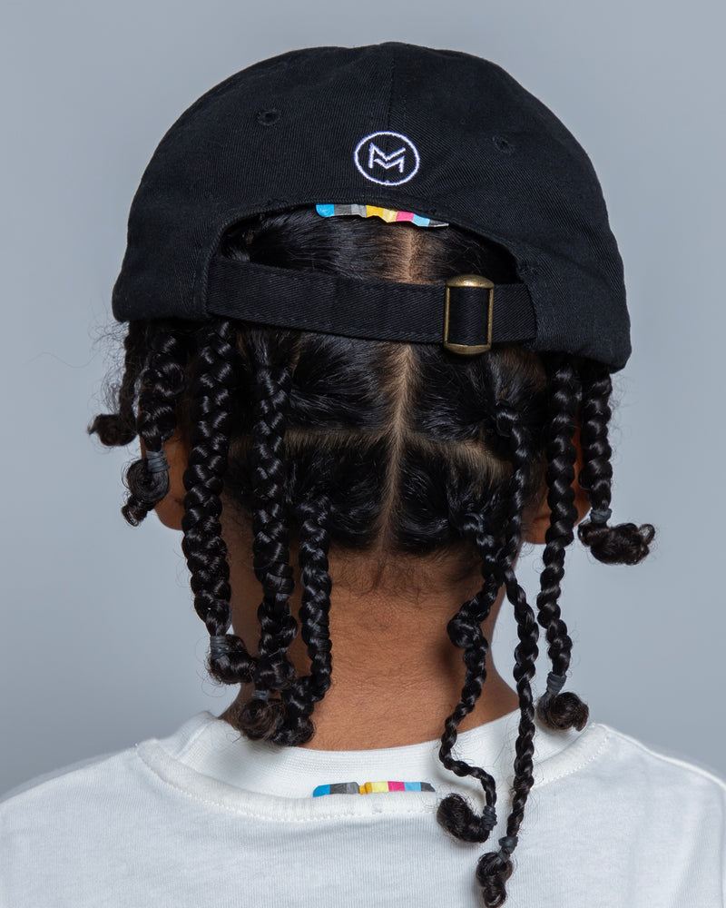 Be Happy Mini Unconstructed Hat | Jet Black