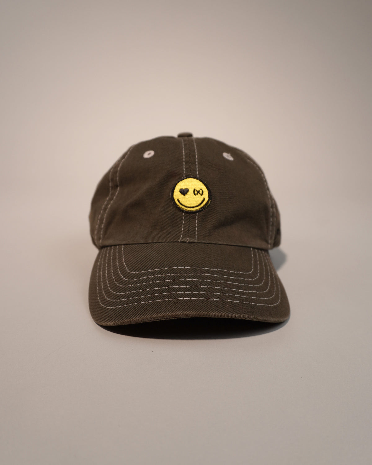 Be Happy Mini Unconstructed Hat | Olive Drab