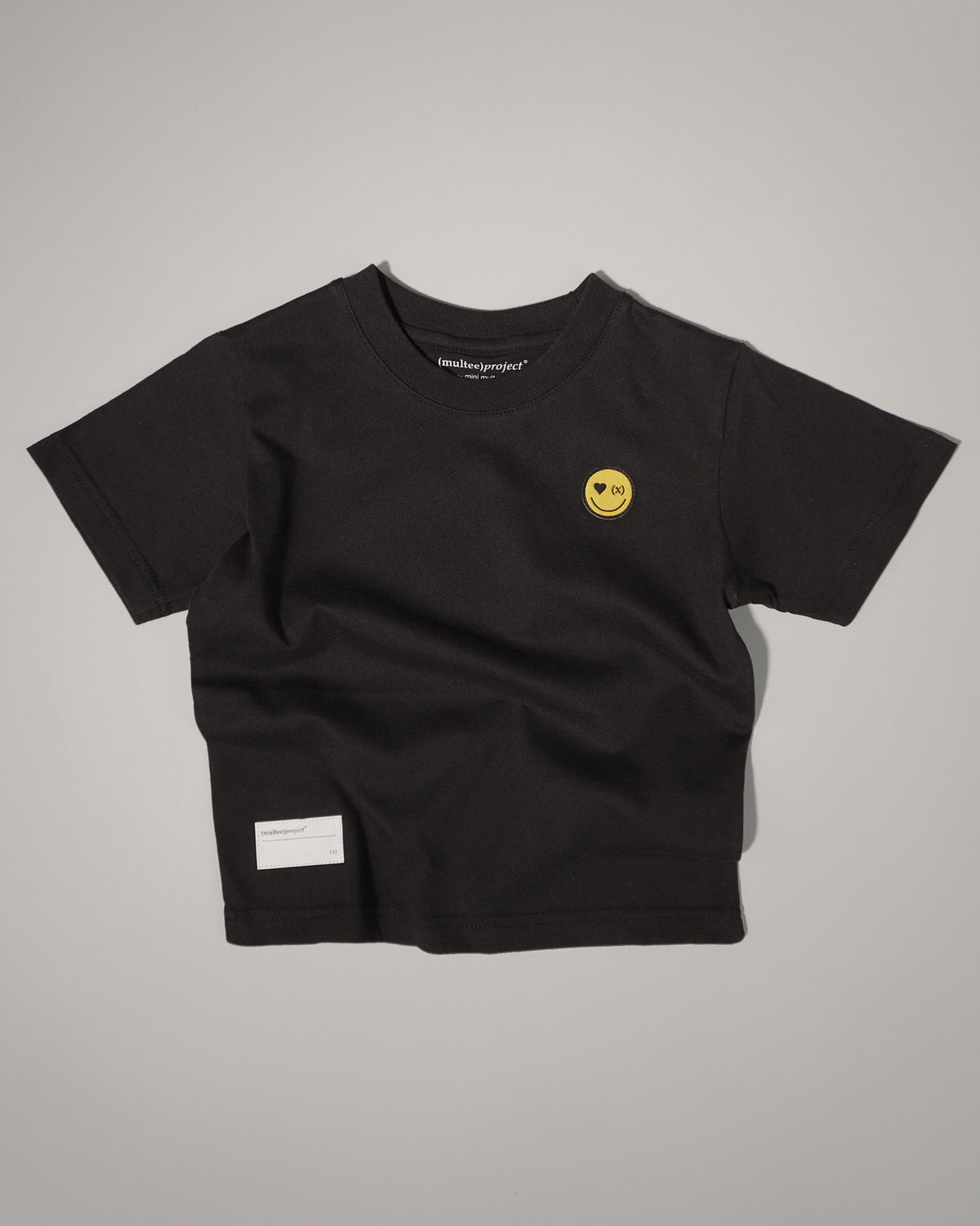 Be Happy Mini Organic Tee | Jet Black