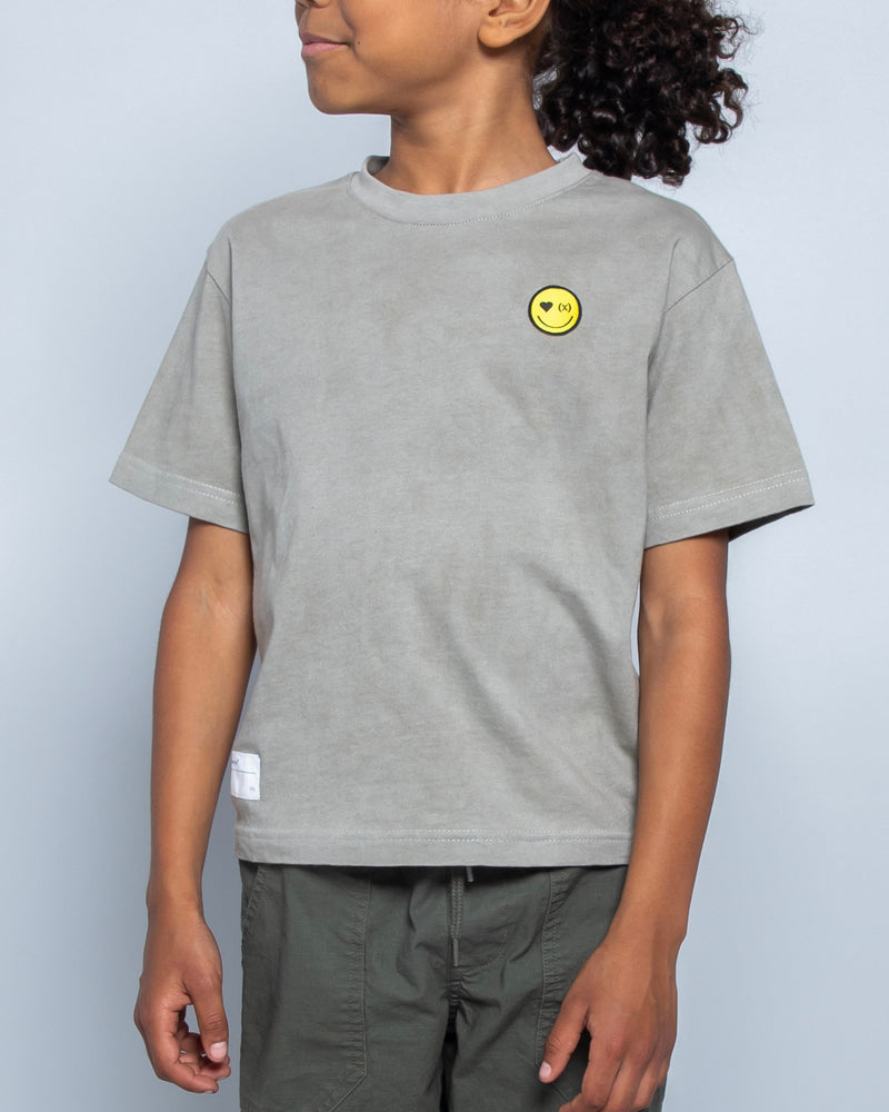 Be Happy Mini Organic Tee | Sage Green