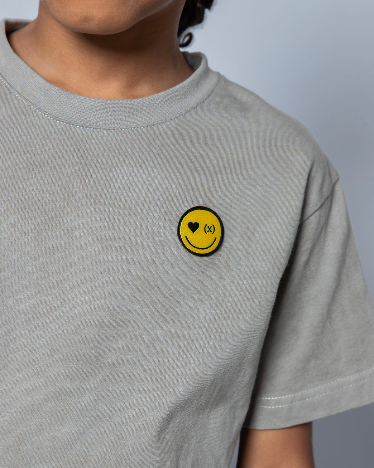 Be Happy Mini Organic Tee | Sage Green