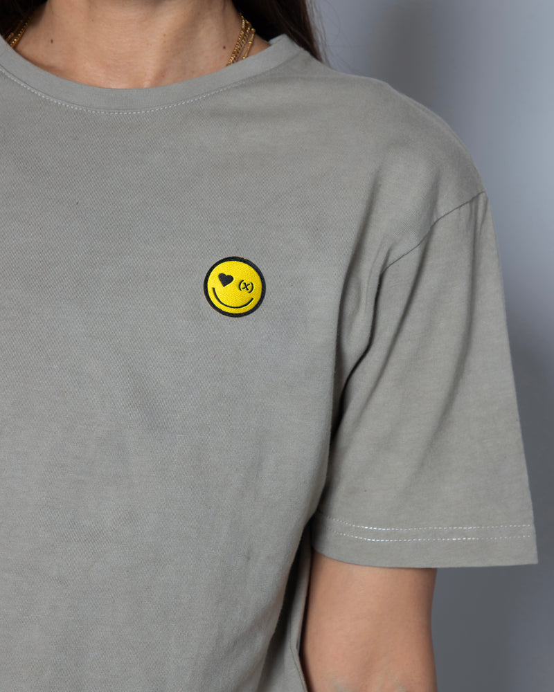 Be Happy Organic Tee | Sage Green