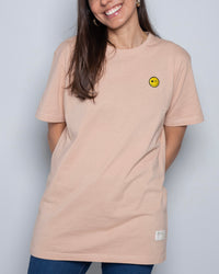 Be Happy Organic Tee | Vintage Rose