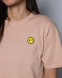 Be Happy Organic Tee | Vintage Rose