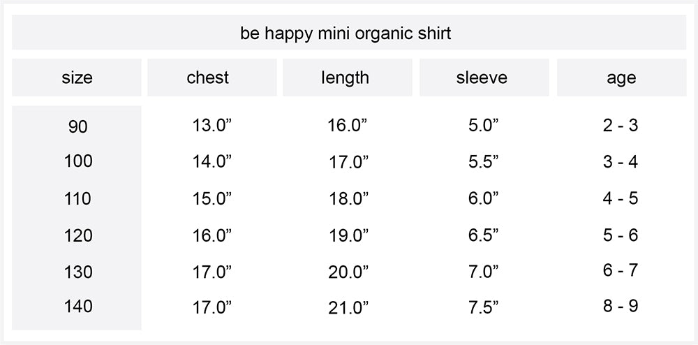 Be Happy Mini Organic Tee | Sage Green