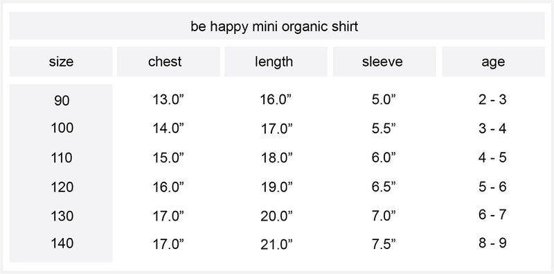 Be Happy Mini Organic Tee | Sage Green