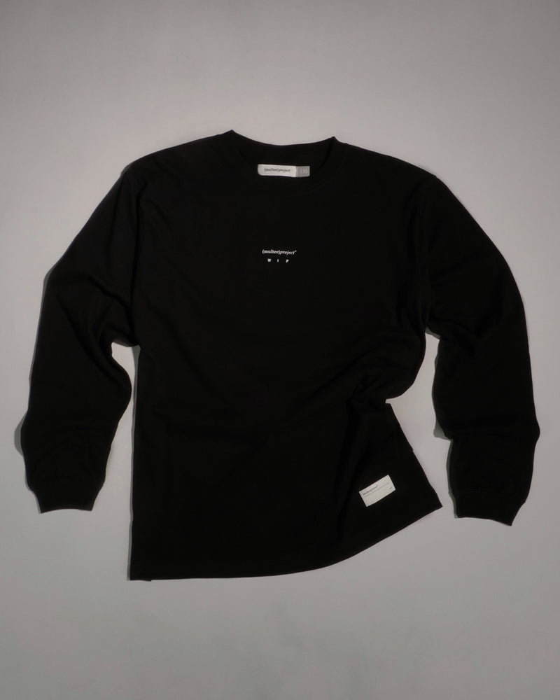 (multee)project x WIP Long Sleeve Tee | Jet Black