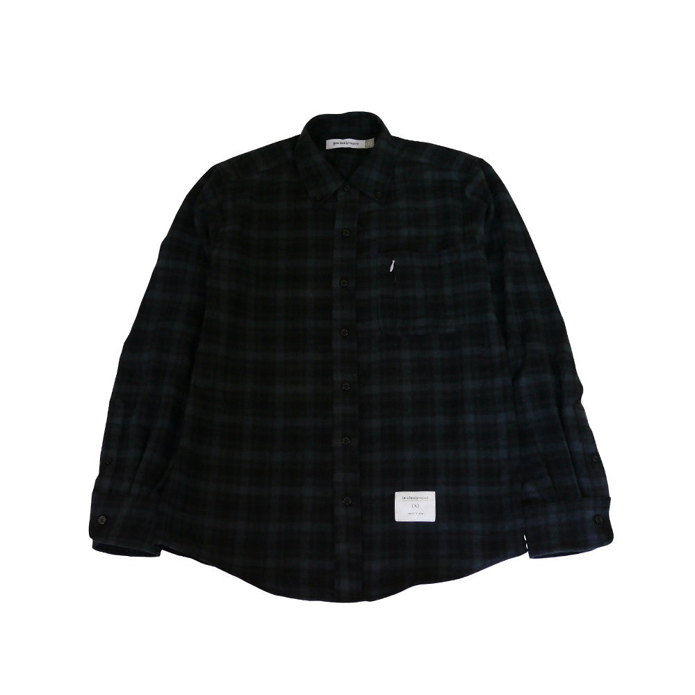 Overdyed B.D. Flannel Shirt | Pirate Black